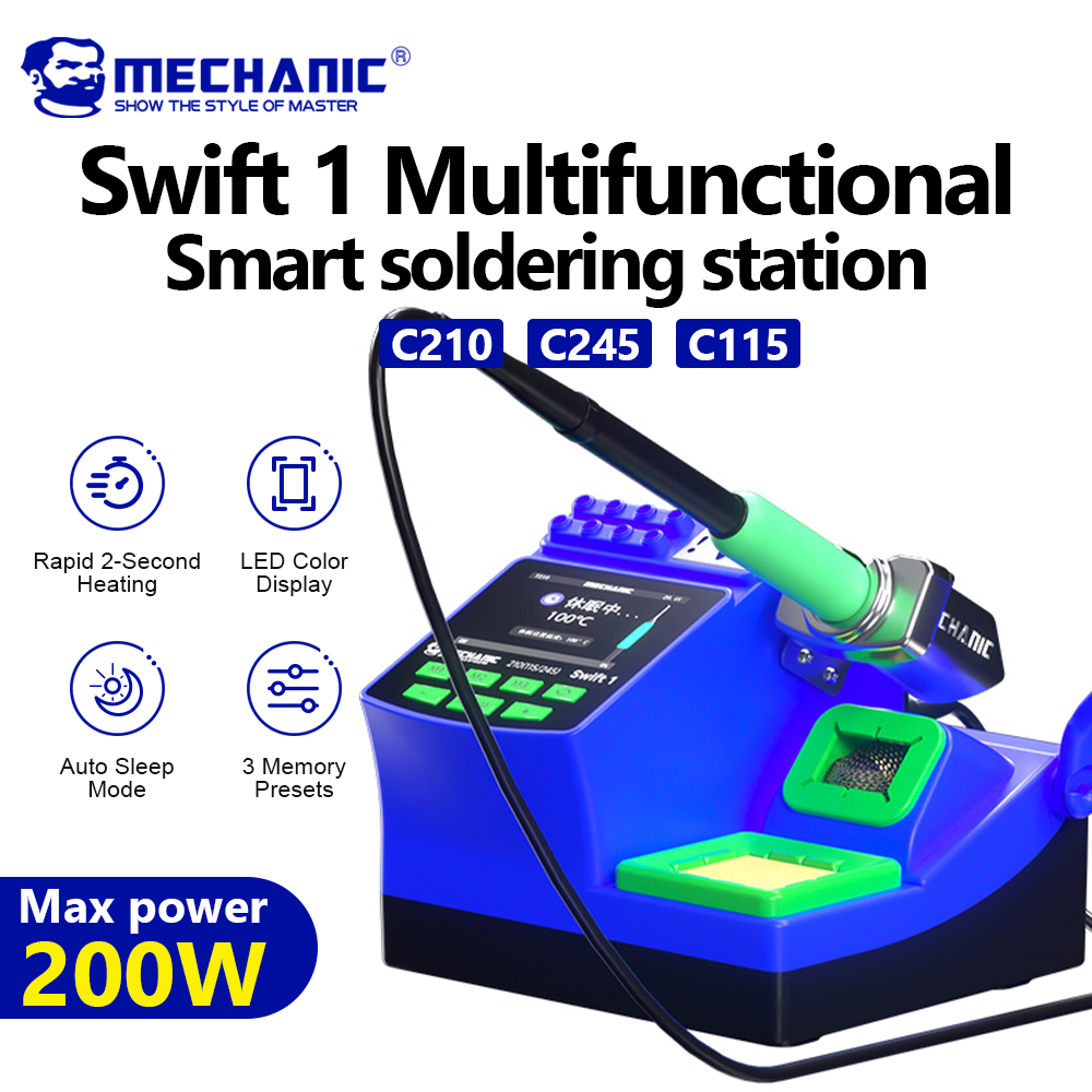 C210 Precision Soldering Station - MECHANIC Swift 1 digitaal soldeerstation Snelle