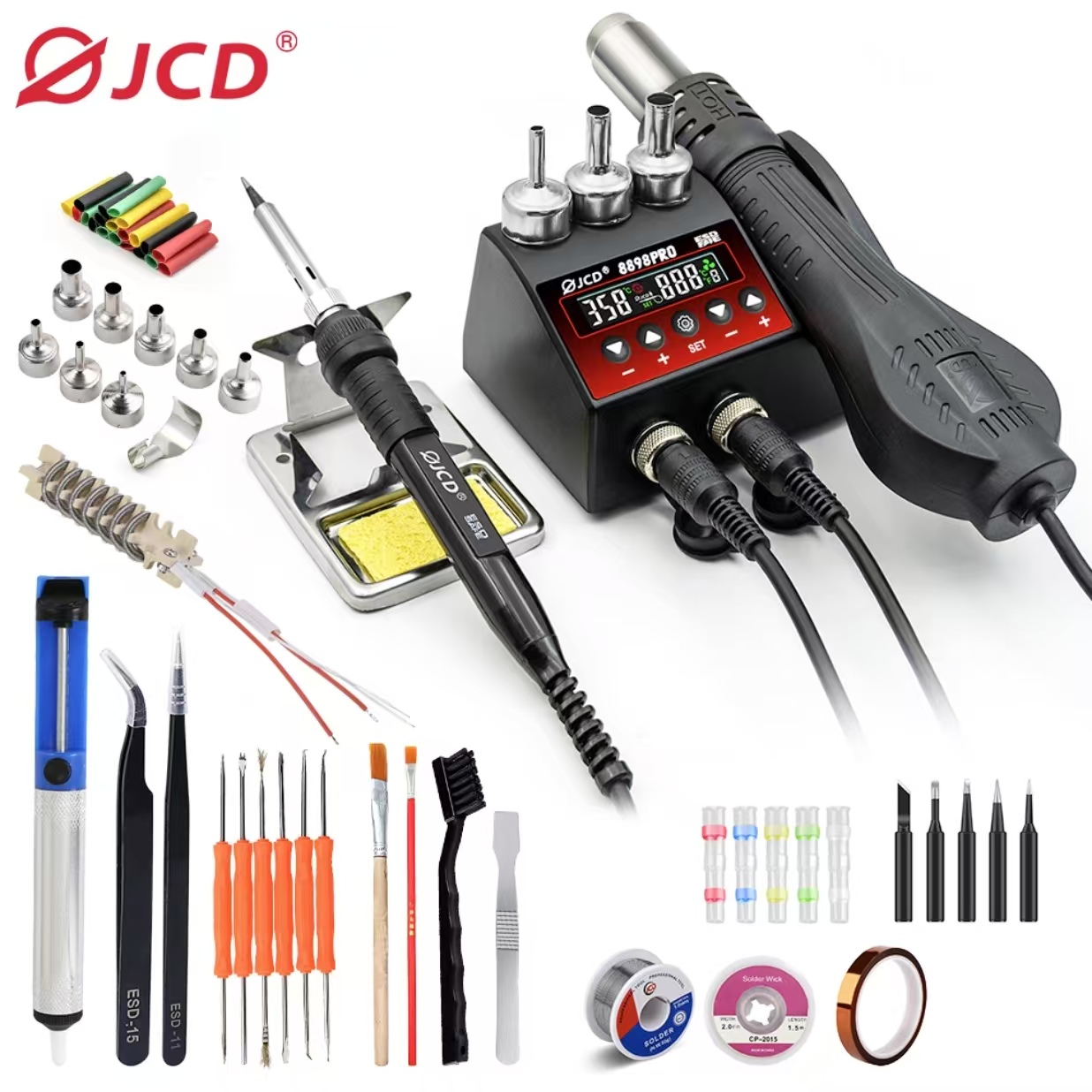 2 In 1 Soldering Rework Station 750W - 750W SMD Rework Soldeerstation 2 in