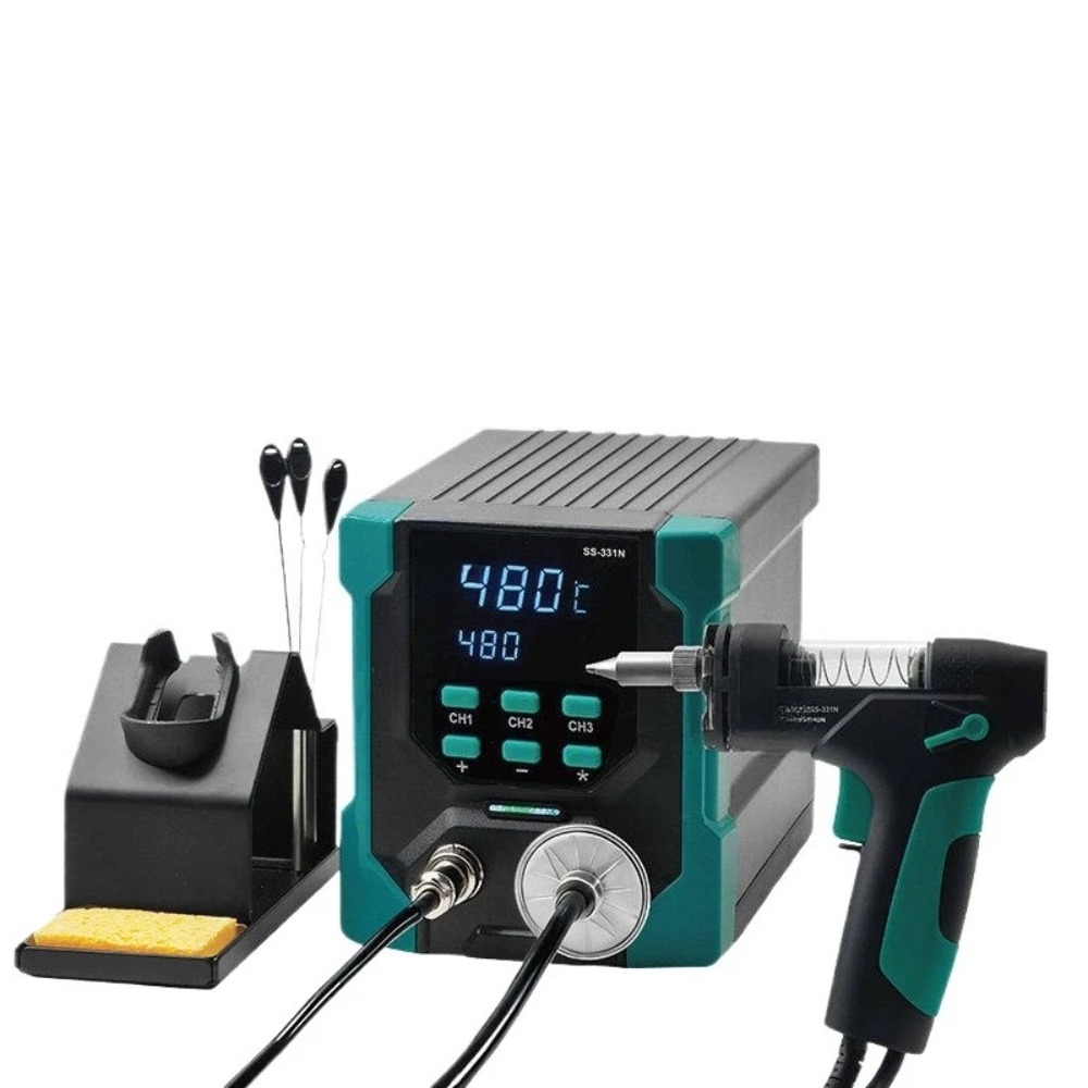 Desoldering Pump Electric Vacuum Station - 220V SS-331 LCD Elektrische Desoldeermachine Antistatisch