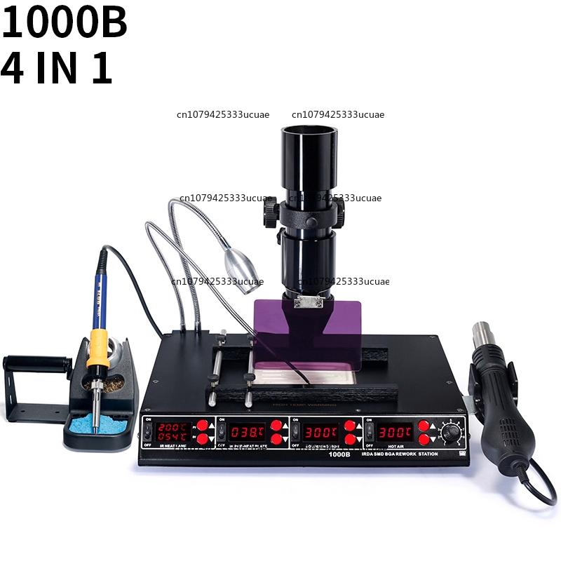 Infrared Bga Rework Station - 1000B/1000A Infrarood multifunctioneel station. Desolderen, Heteluchtpistool,