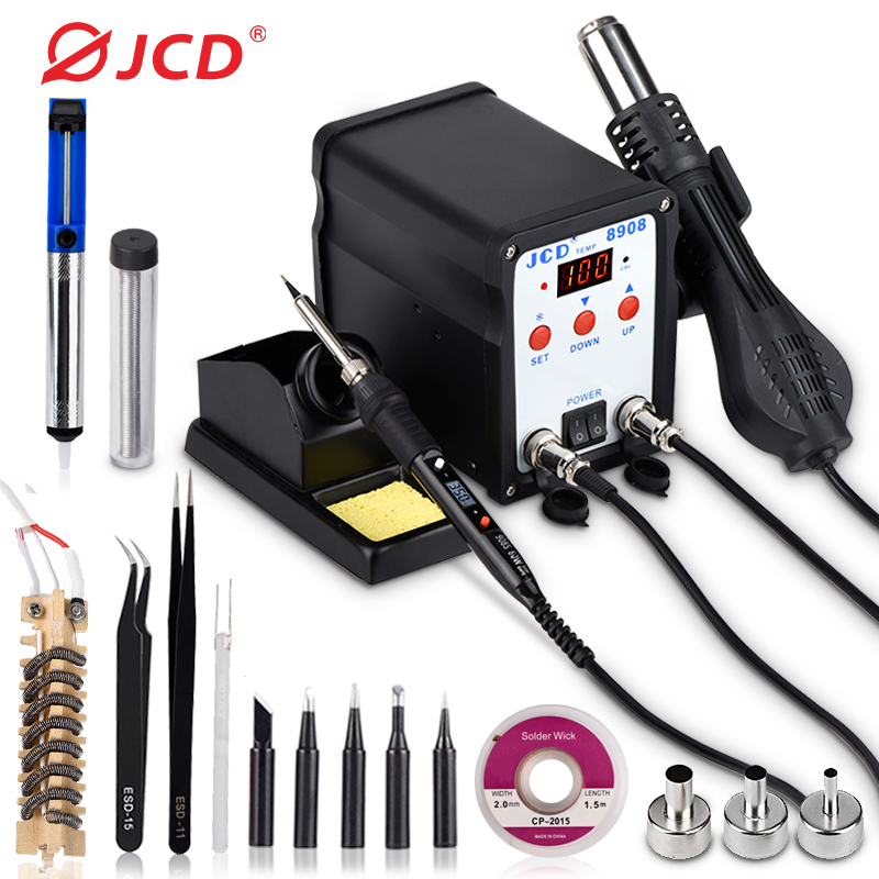 2 In 1 Soldering Rework Station 750W - Jcd Soldeerstation 2 In 1 Lasreparatie