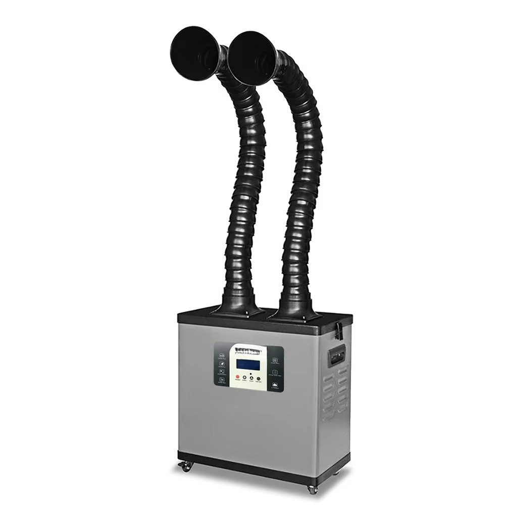 Fume Extractor Soldering Dual Arm - C200Y Draagbare High Power Dual Arms