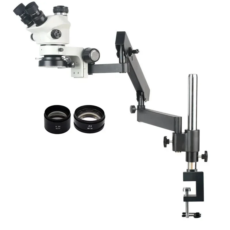 Articulating Arm Boom Stand Microscope - 2026 Nieuwe 3.5X-100X Flexibele Gearticuleerde Arm