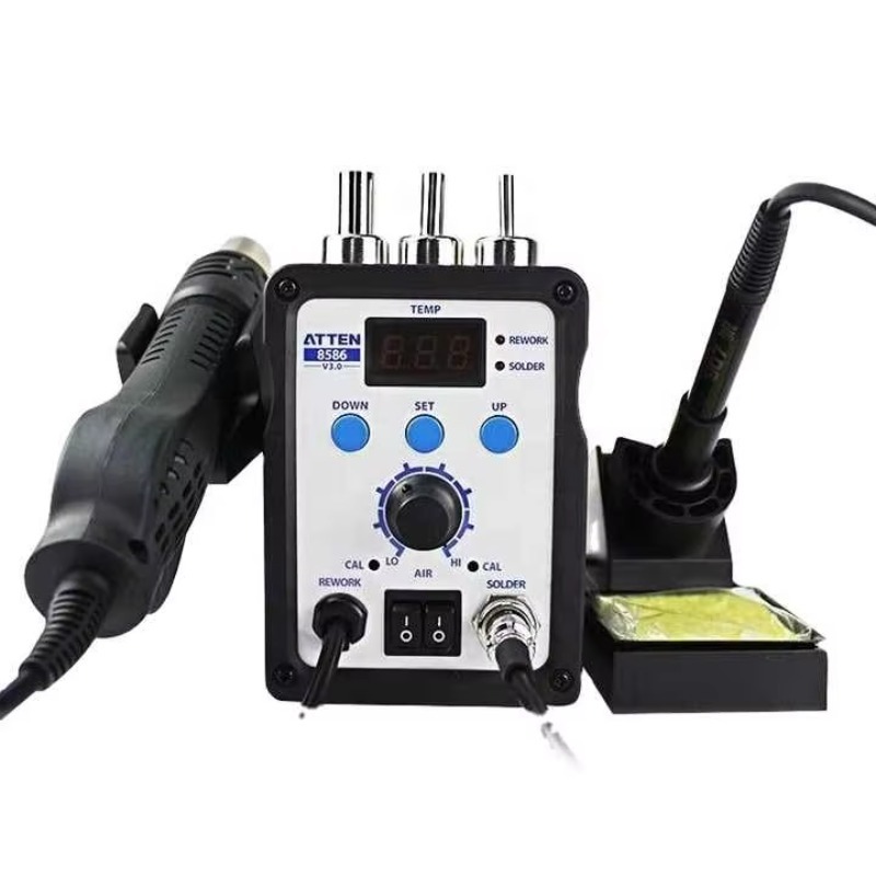 2 In 1 Soldering Rework Station 750W - ATTEN AT8586 2-in-1 750W Loodvrij Soldeerstation