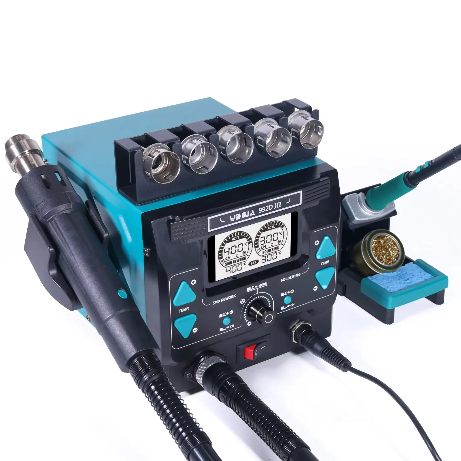 C210 Precision Soldering Station - YIHUA992D-III 1000W Hoge Vermogen Soldeerstation Set