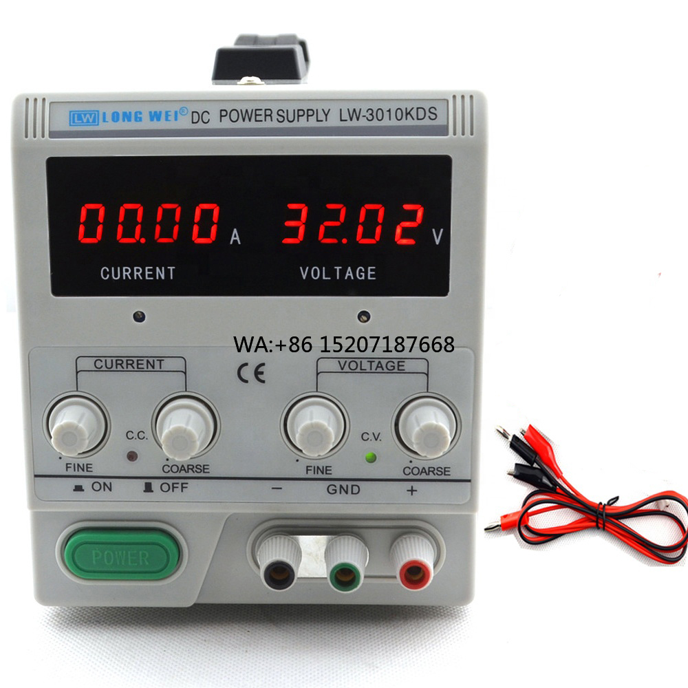 High Precision Dc Power Supply 30V 10A - Hoge Precisie 4 Cijfers DC Gereglementeerde