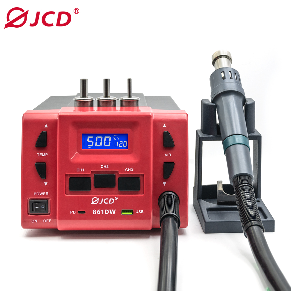 Hot Air Rework Station 861Dw - JCD 861DW Heteluchtpistool 1000 W High