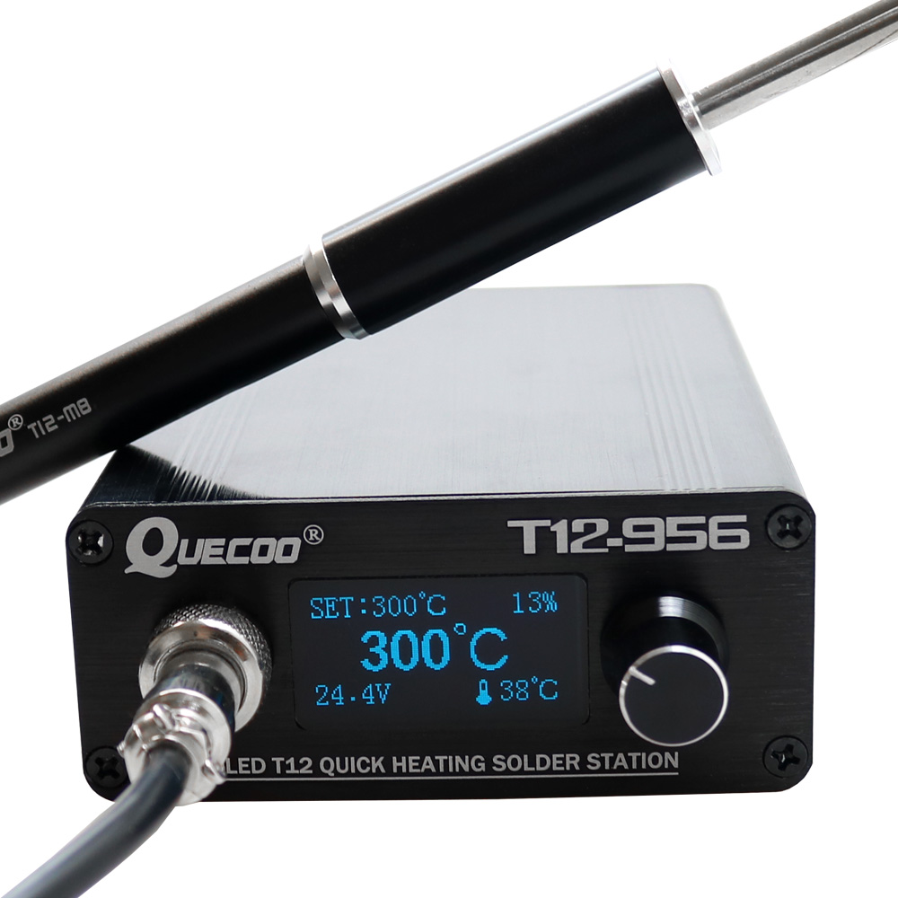 T12 Soldering Station Oled - QUECOO T12-956 Soldeer digitaal station Elektronische
