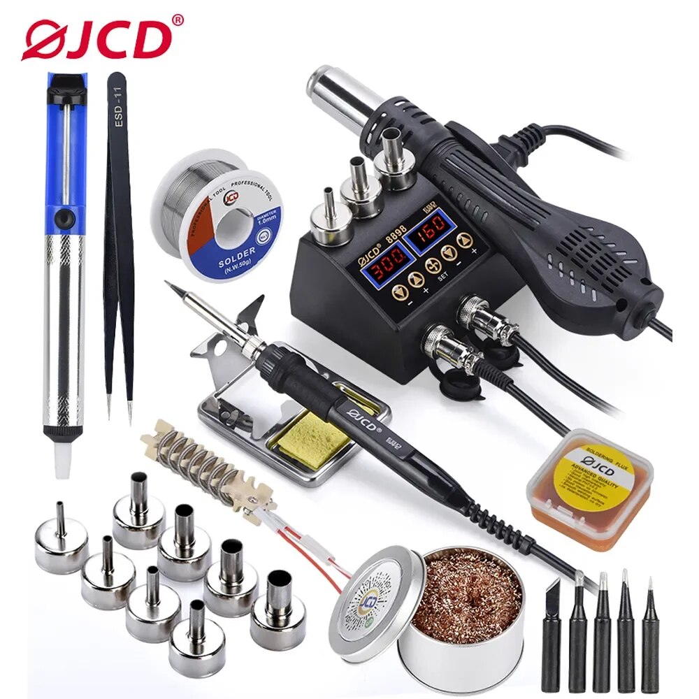 JCD 2 in 1 750 W Soldeerstatio - 2 In 1 Soldering Rework Station 750W recensie en prijs