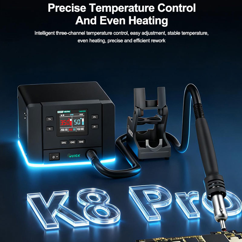 QUICK K8 Pro Intelligent Hetel - Infrared Bga Rework Station recensie en prijs