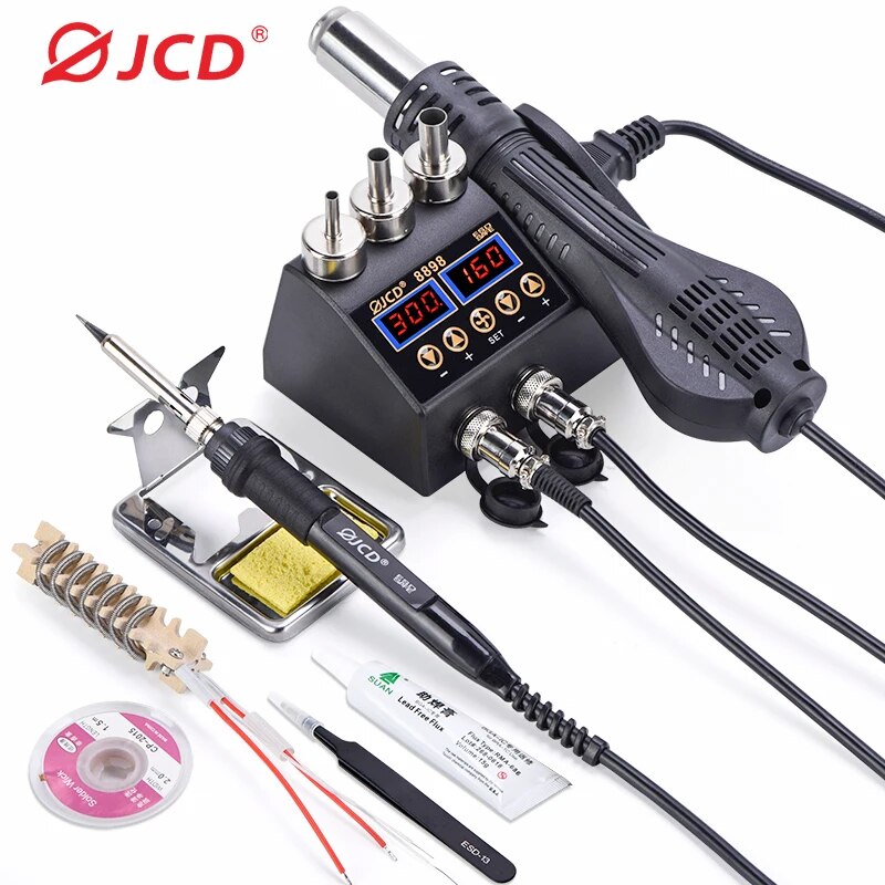 Jcd 8898 Soldeerstation 750W 2 - 2 In 1 Soldering Rework Station 750W recensie en prijs