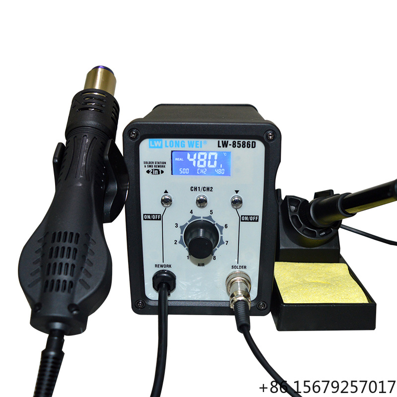 LW-8586D 2-in-1 750W Hetelucht - 2 In 1 Soldering Rework Station 750W recensie en prijs