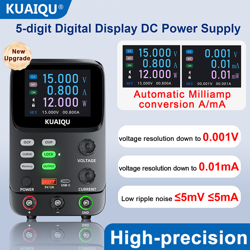KUAIQU 5-Digit Ultra Precisie  - High Precision Dc Power Supply 30V 10A recensie en prijs