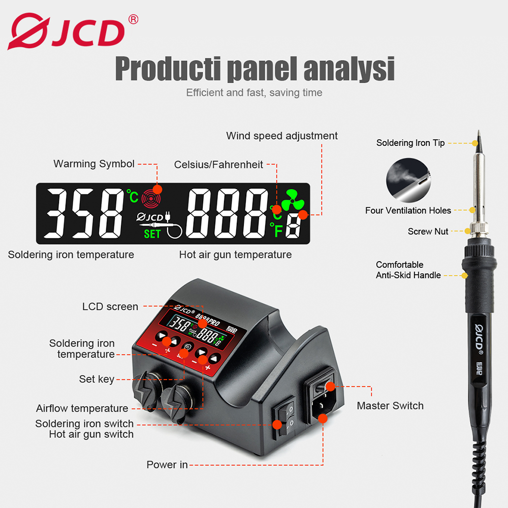 750W SMD Rework Soldeerstation - 2 In 1 Soldering Rework Station 750W recensie en prijs