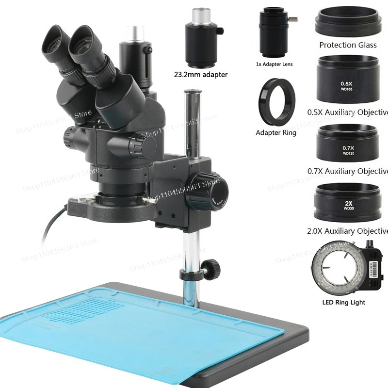 Industriële Lab Trinoculaire S - Trinocular Stereo Microscope 7X-45X recensie en prijs