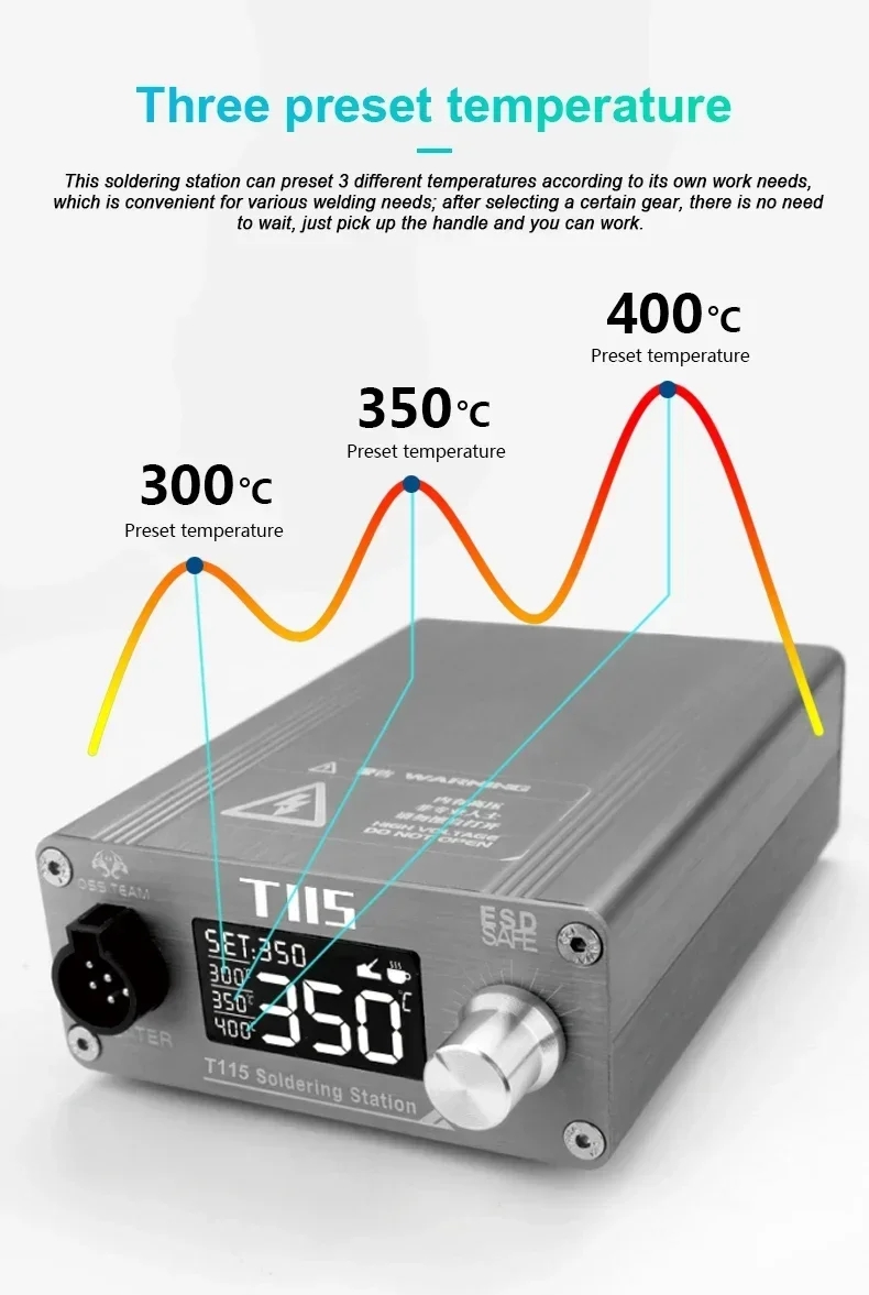 OSS T115 Micro Nano elektrisch - C115 Nano Soldering Iron Station recensie en prijs