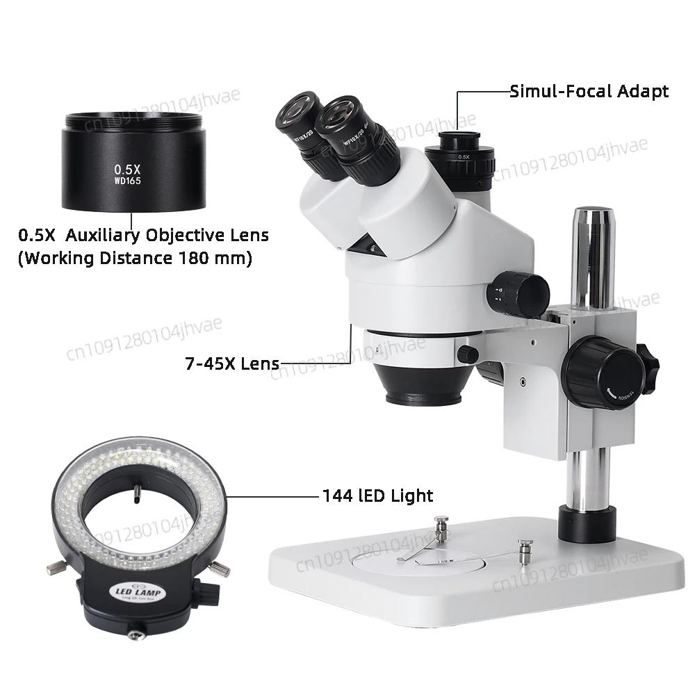 2025 NIEUWE Real Photo 3.5X-45 - Trinocular Stereo Microscope 7X-45X recensie en prijs