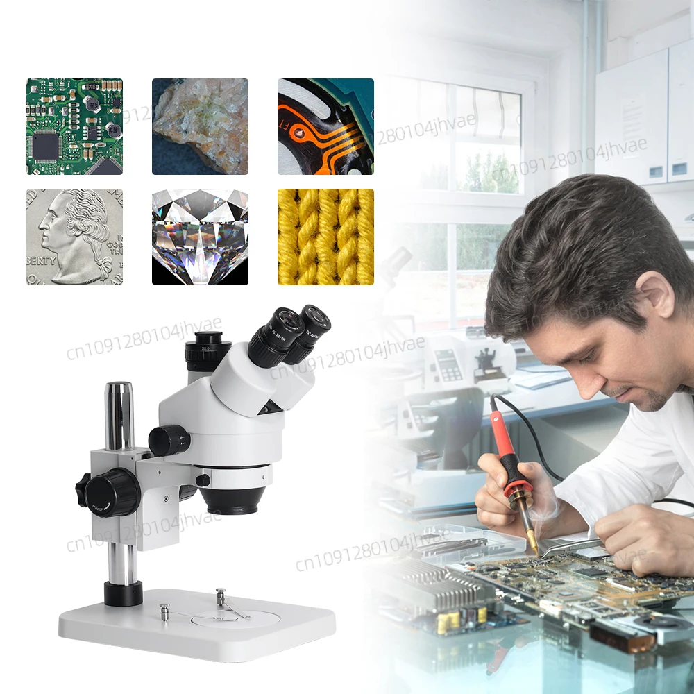 2025 NIEUWE Real Photo 3.5X-45 - Trinocular Stereo Microscope 7X-45X recensie en prijs