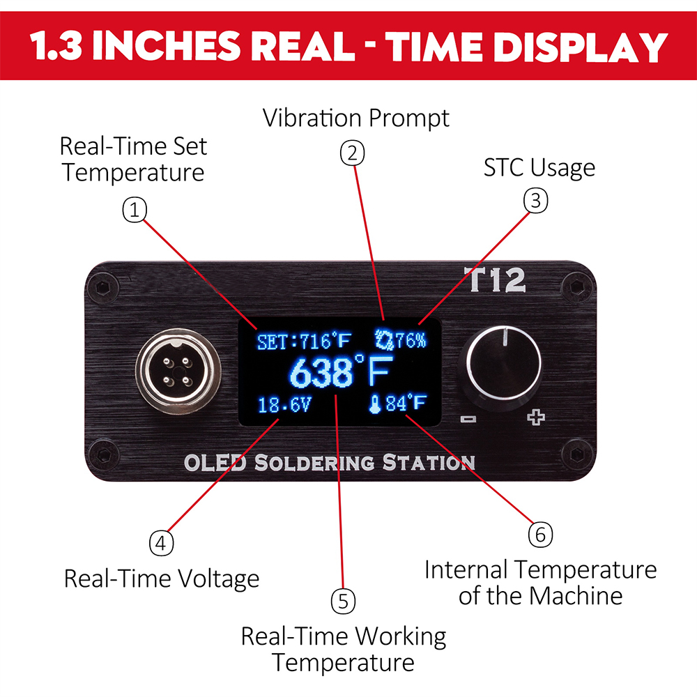 OLED T12 Soldeerbout Station V - T12 Soldering Station Oled recensie en prijs