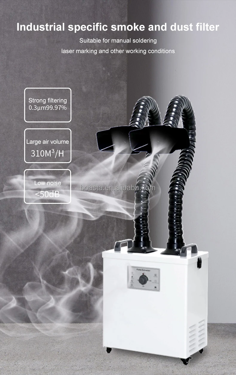 Boasta Smoke Luchtreiniger Dub - Fume Extractor Soldering Dual Arm recensie en prijs