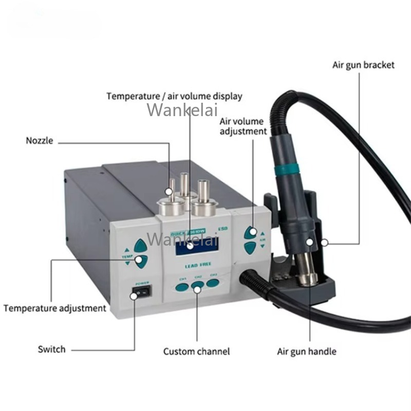 Originele 1000W 220/110V QUICK - Hot Air Rework Station 861Dw recensie en prijs