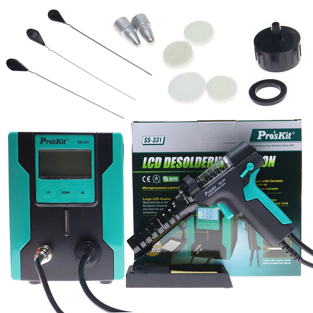 SS-331 LCD Digitale Elektrisch - Desoldering Pump Electric Vacuum Station recensie en prijs