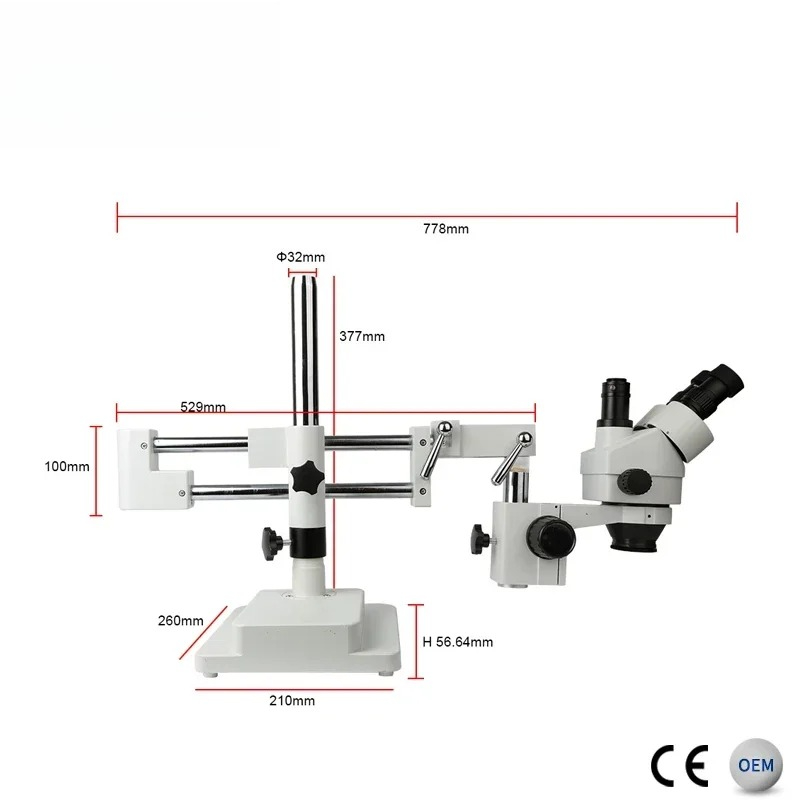 2026/Kaisi 7X-45X Zoom Elektro - Trinocular Stereo Microscope 7X-45X recensie en prijs