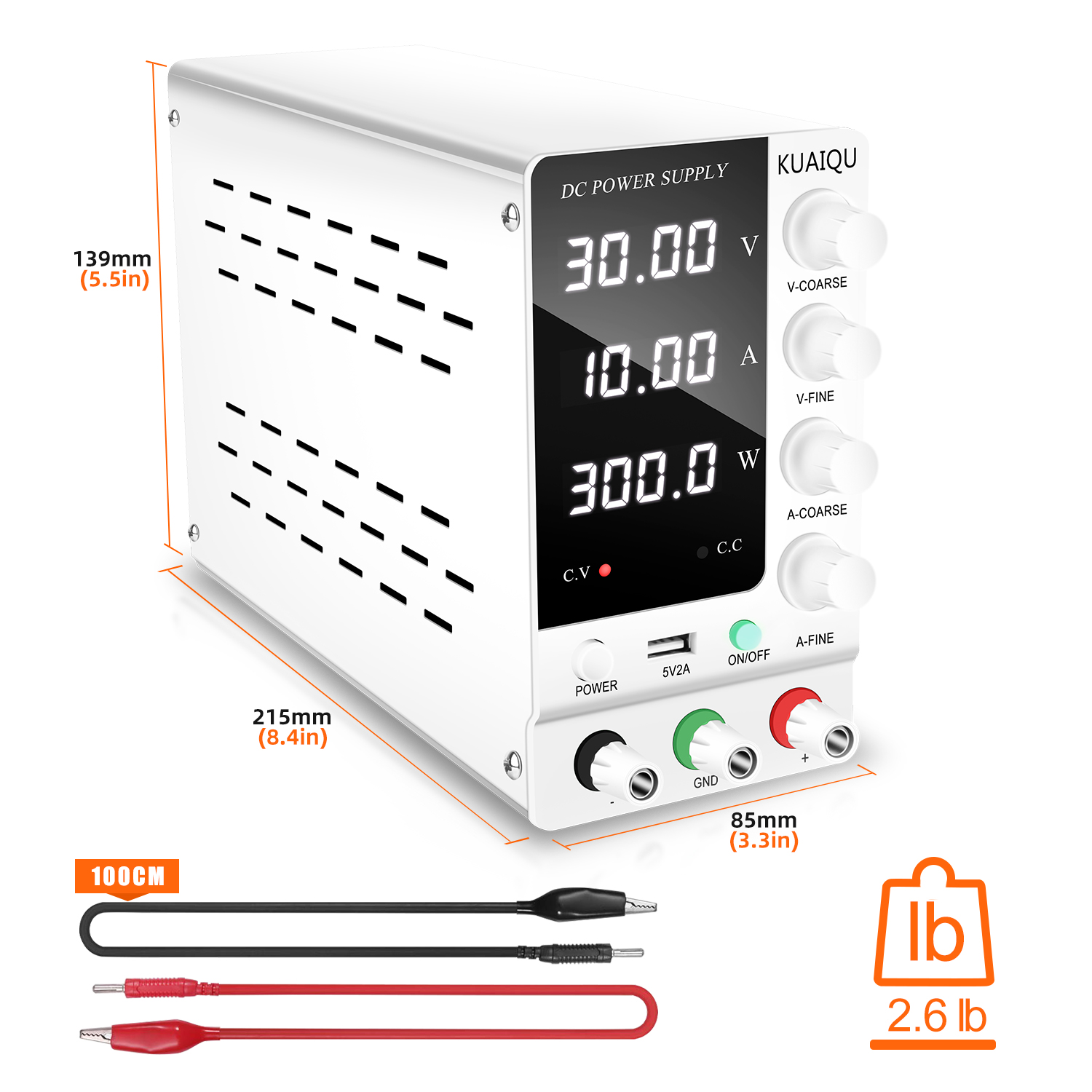 KUAIQU Laboratorium DC Voeding - High Precision Dc Power Supply 30V 10A recensie en prijs