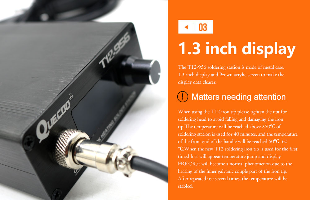 QUECOO T12-956 Soldeer digitaa - T12 Soldering Station Oled recensie en prijs