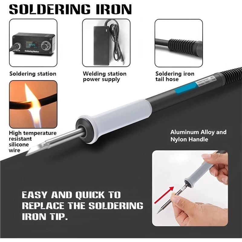 B03C-T12 Digitaal soldeerstati - T12 Soldering Station Oled recensie en prijs